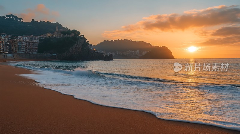 橙色海景