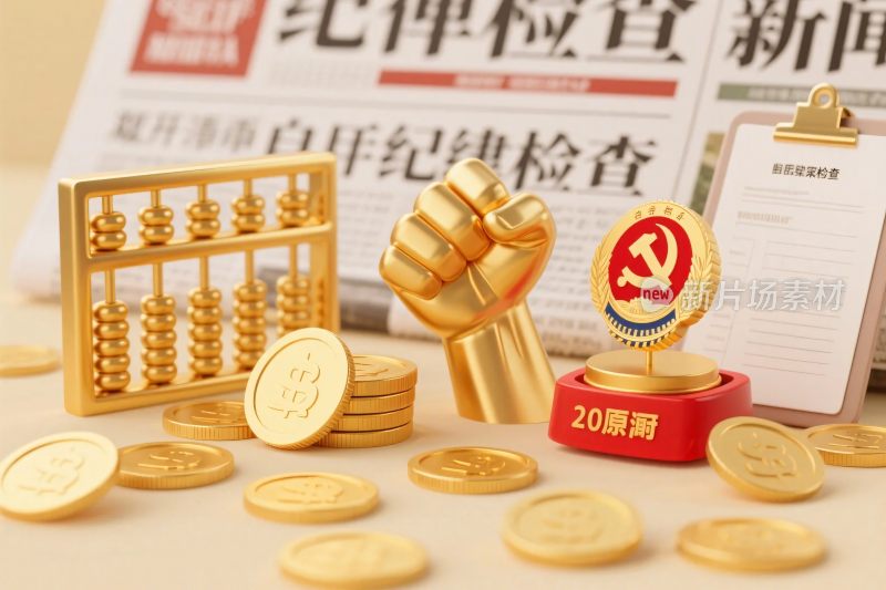 廉政纪律宣传元素