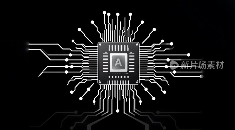 新片场素材芯片科技感