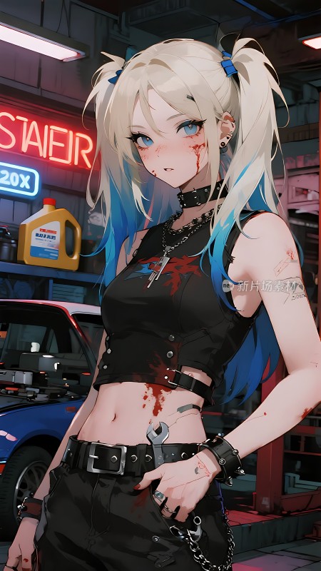 机械车间里的神秘少女