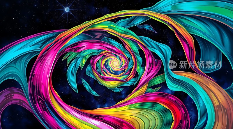 彩色漩涡宇宙