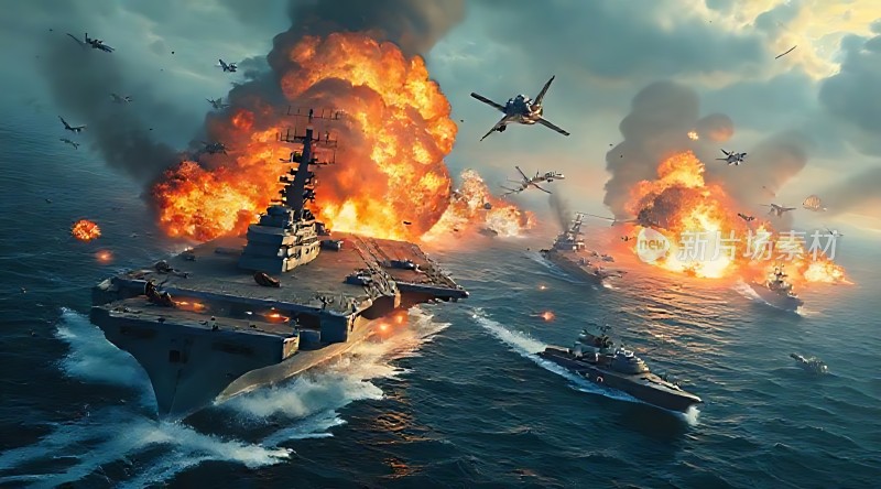 海战风云航母激战烈焰冲天！