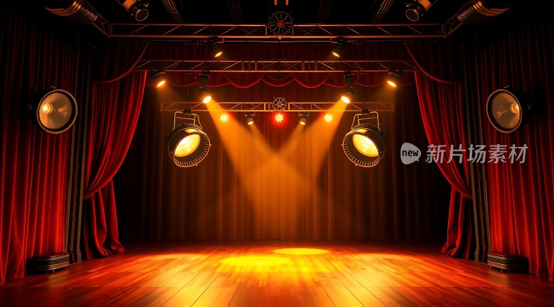 新片场素材舞台灯光