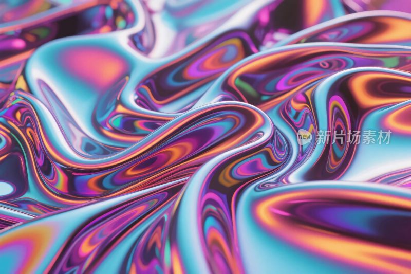 绚丽多彩的流体图案
