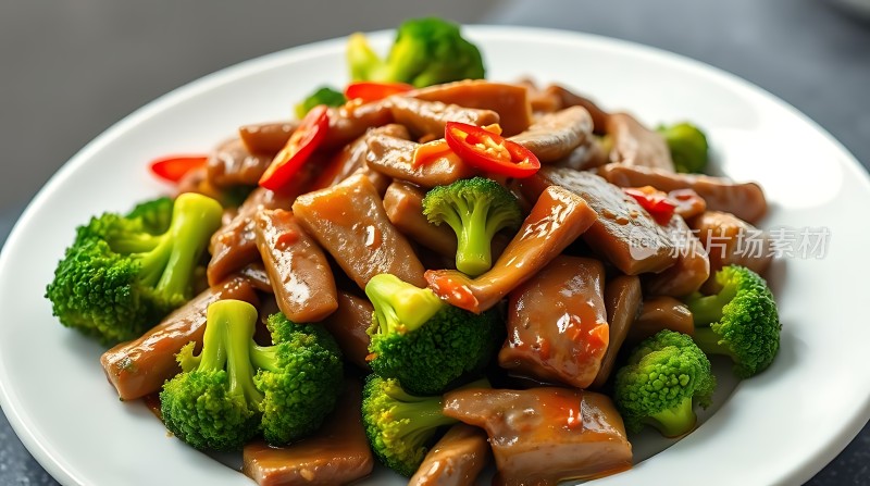 西兰花炒杏鲍菇