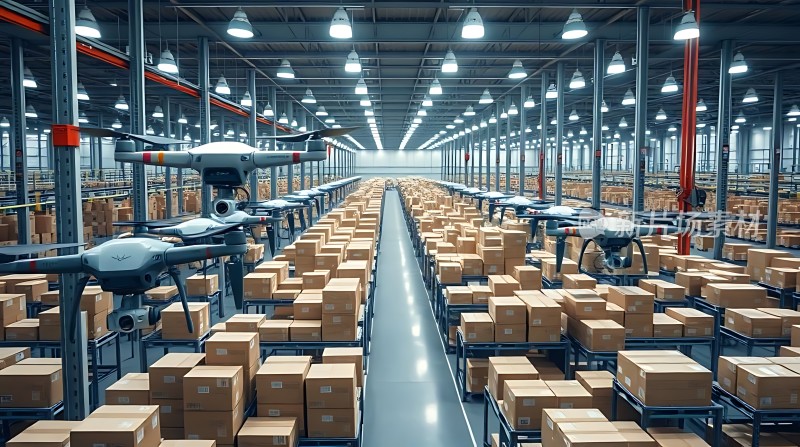 智能仓库无人机高效配送