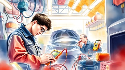 汽车维修工人在车间里检查车辆 汽车维修工人在车间里检查车辆