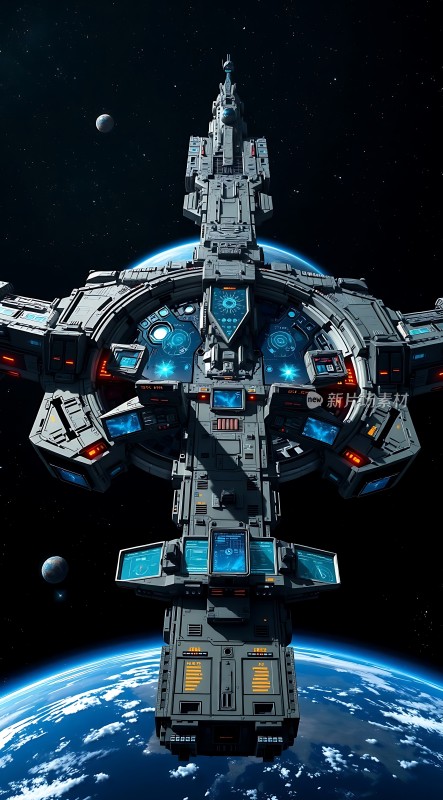星际飞船遨游宇宙