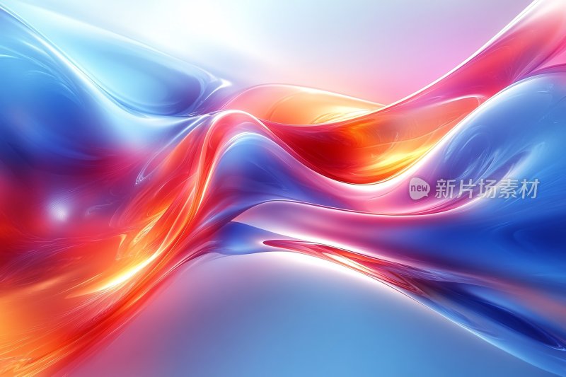 绚丽多彩流体渐变背景图