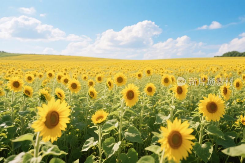 向日葵田园风景图