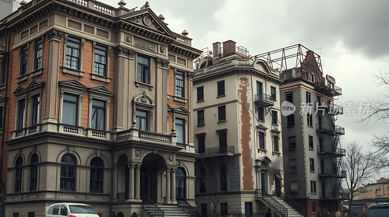 新片场素材  精美欧式建筑