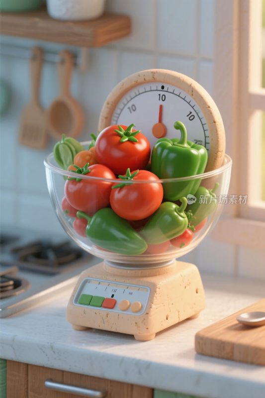 厨房果蔬称重场景