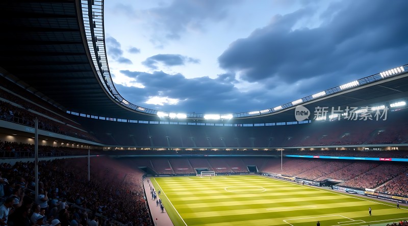 新片场素材足球比赛现场