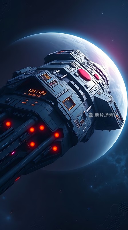 星际飞船启航探索未知宇宙