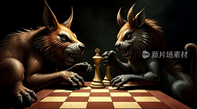 狼与羊的对决棋局中的生死较量