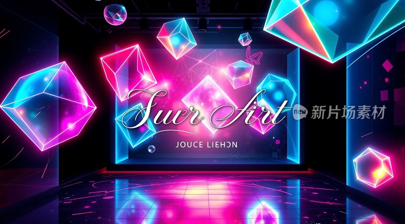 霓虹宝石艺术展