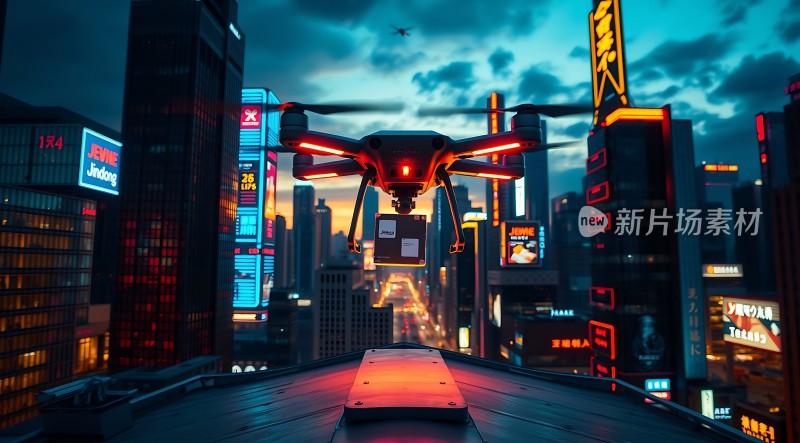 未来之城无人机配送