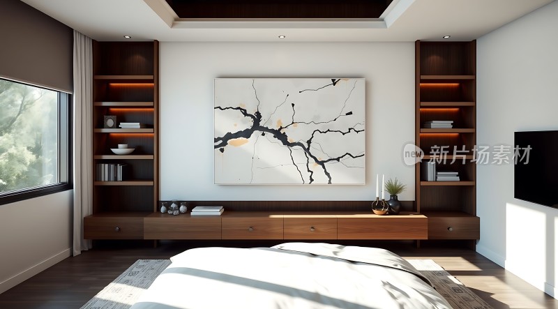 现代卧室设计简约风格艺术装饰舒适生活空间
