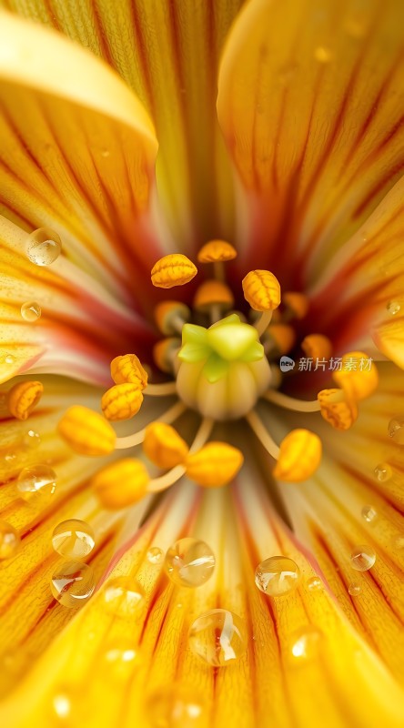 晨露轻吻黄玫瑰