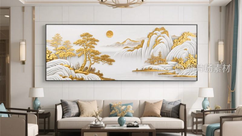 中式山水装饰画