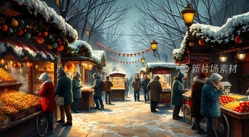 冬日集市暖意融融