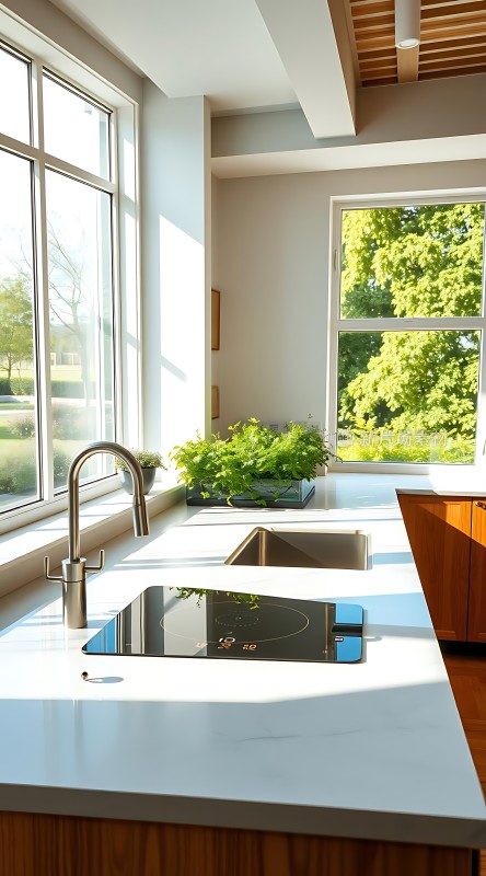 阳光厨房绿意盎然