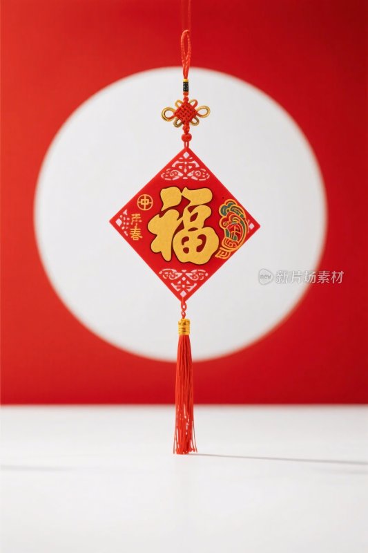 红色福字装饰挂饰
