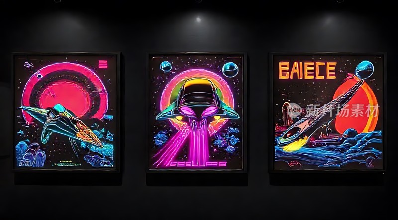 太空飞船与神秘星球之旅