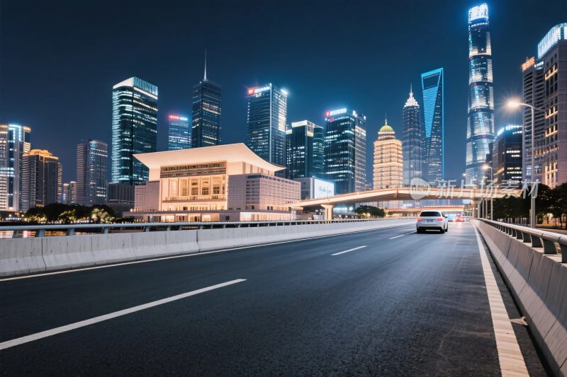 上海城市夜景风光