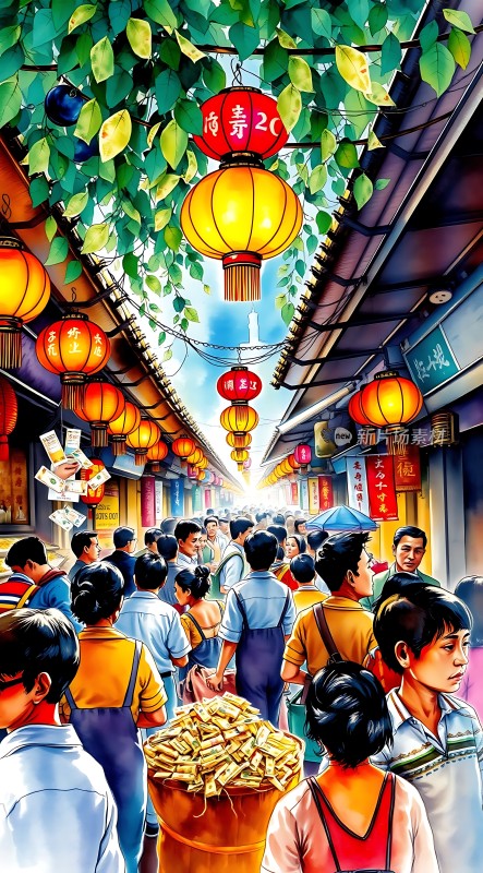 春节庙会热闹非凡