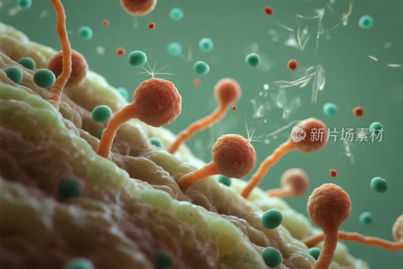 微观微生物细胞