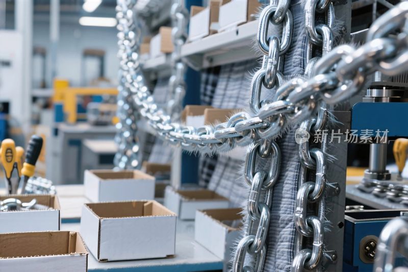 仓库链条货架场景