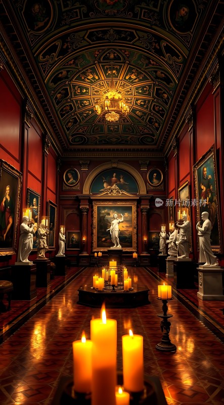 艺术殿堂烛光映照下的古典之美