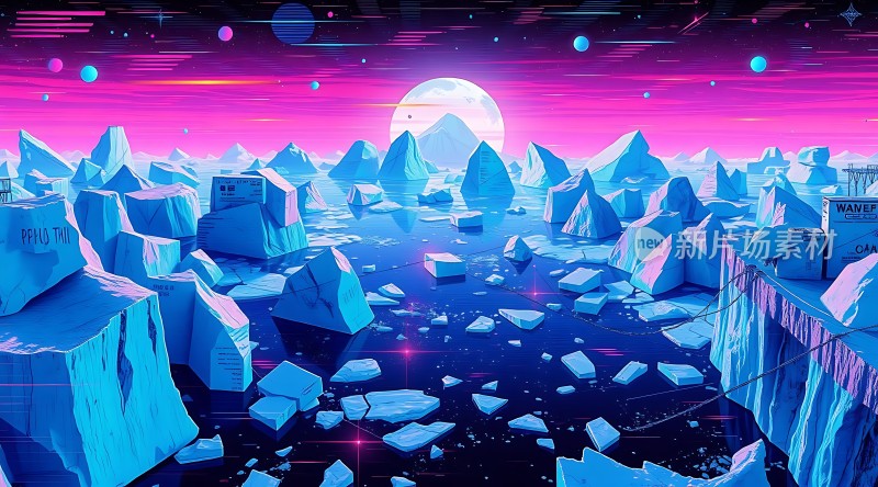 霓虹极地幻境