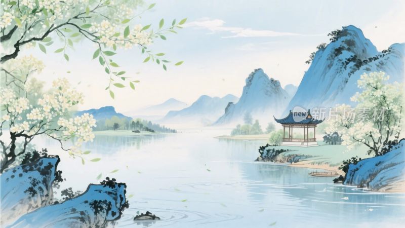 传统山水风景画