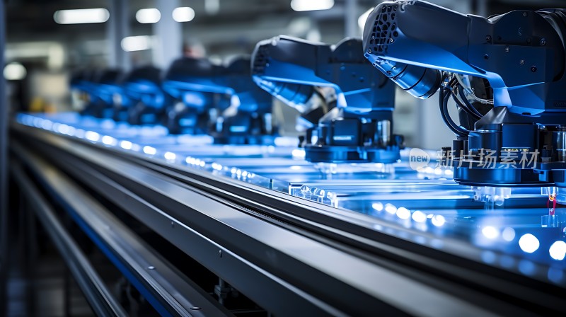 工业机器人生产线自动化生产流程展示