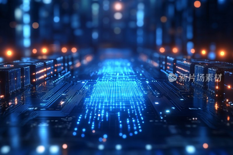科技感电路板背景图