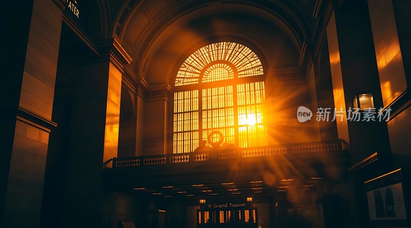 阳光下的宏伟建筑