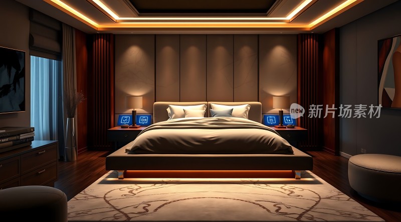 现代卧室设计温馨舒适尽显奢华风格