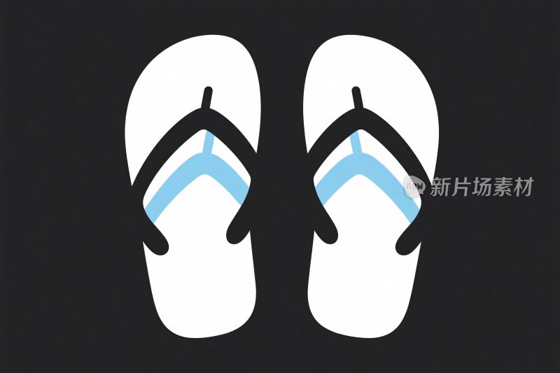 拖鞋插画设计