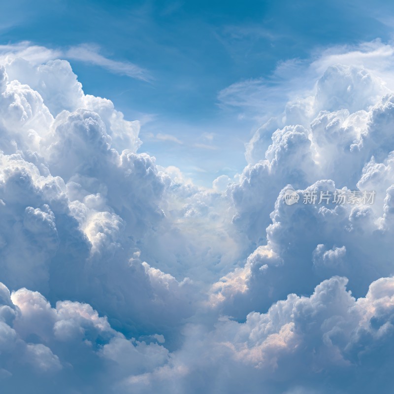 蓝天白云壮丽景象