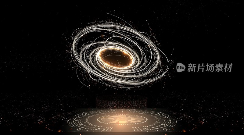 新片场素材宇宙漩涡与科技舞台的结合