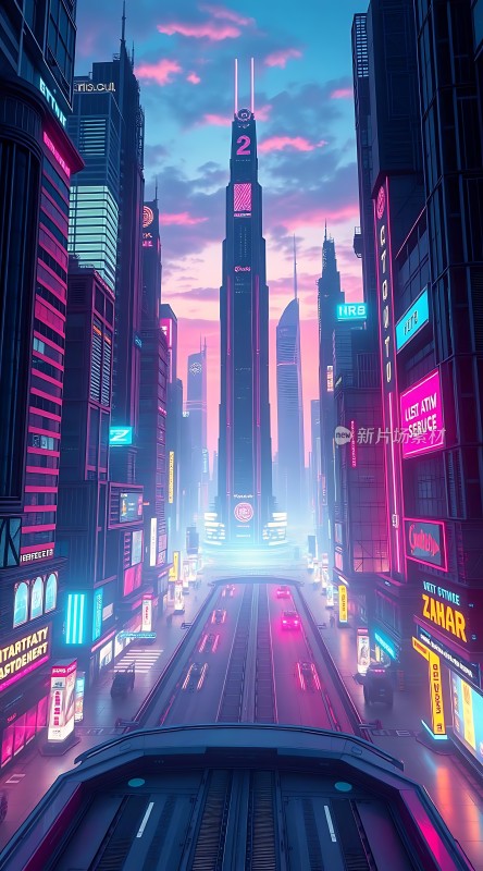 霓虹都市未来之城