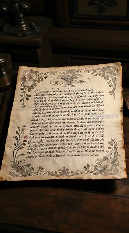 古卷秘文神秘手稿中的古老故事