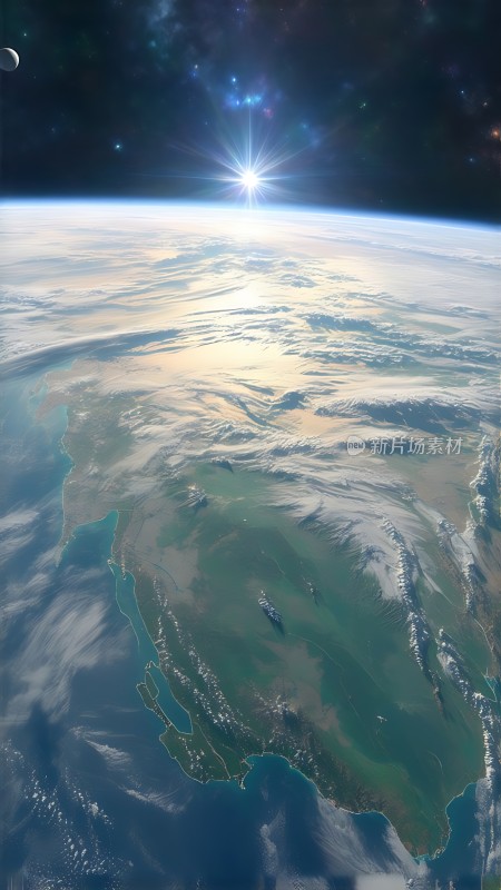 地球日出景象