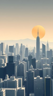 城市日出 城市日出