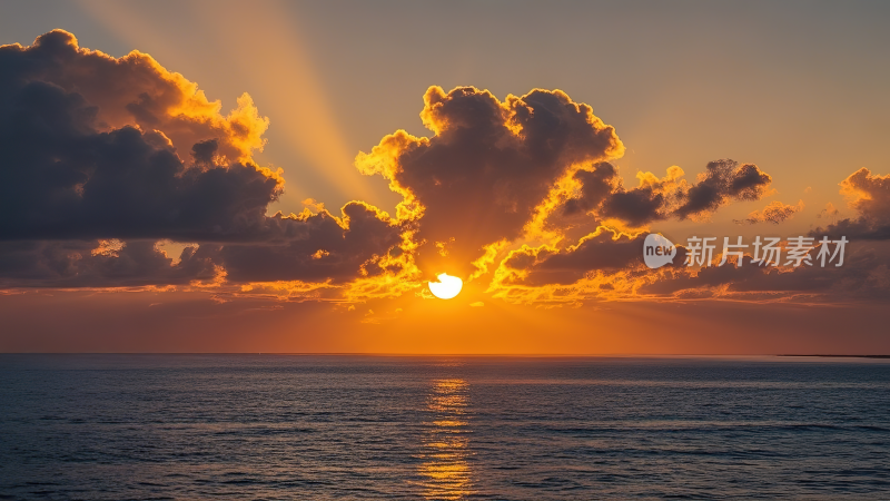 大海日出 海上日出