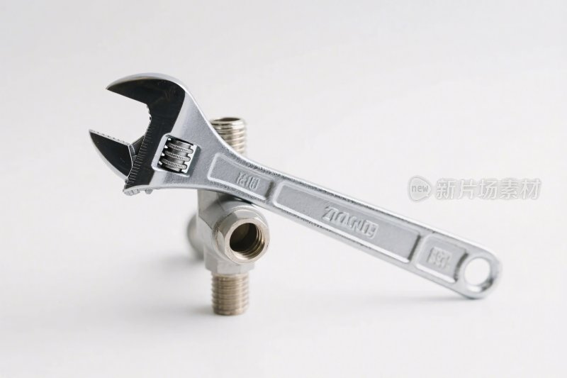 金属扳手与管道配件