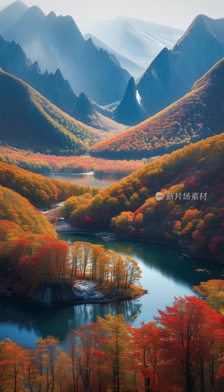 长白山彩林秋色