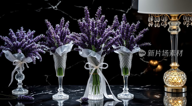 优雅薰衣草装饰品展示